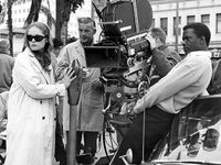 Making ""A Patch of Blue": Elizabeth Hartman, director Guy Green and Sidney Poitier